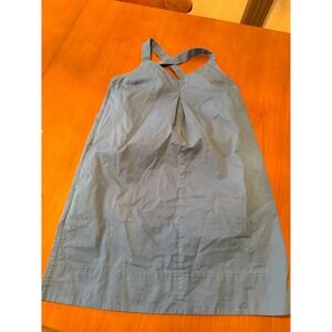 Everlane Blue Crossback Cotton Sundress